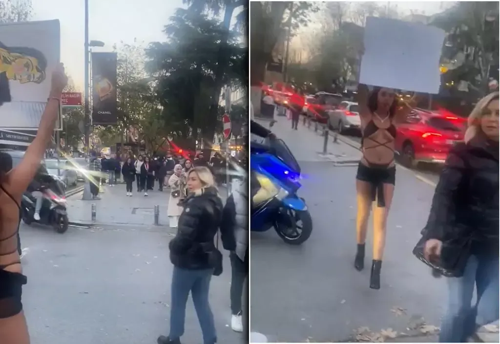 Bağdat Caddesi'nde Melisa Aydınalp Protestosu: Pankart Yırtılıp Yere Atıldı, Tansiyon Yükseldi