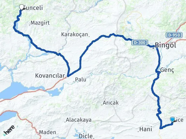 Tunceli Diyarbakır Arası Kaç Km? Ne kadar yakıt harcanır?