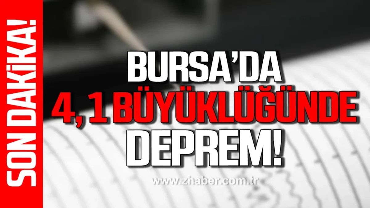 Bursa'da 4.1 Büyüklüğünde Deprem Meydana Geldi!