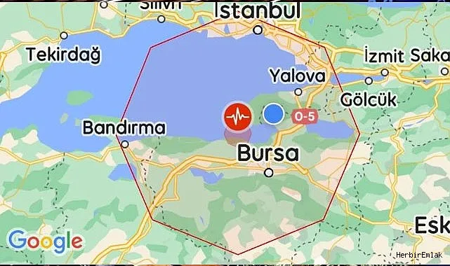 SON DAKİKA! Bursa’nın Gemlik ilçesinde deprem oldu!