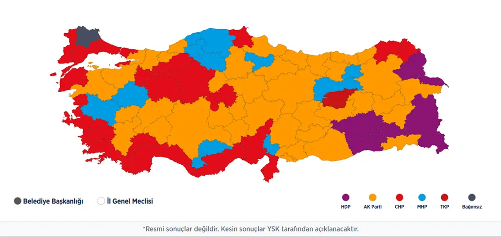 2019 Yerel Seçim Sonuçları YSK Kesin Sonuçları!