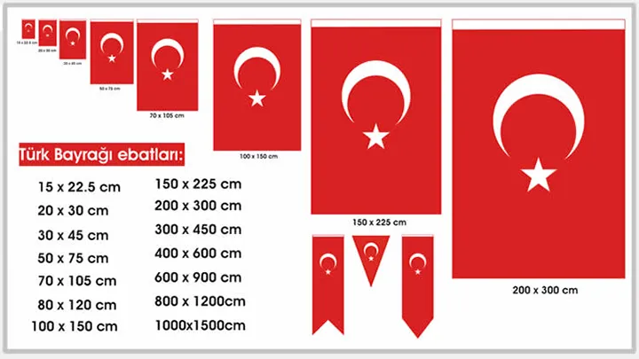 Türk Bayrağı Ölçüleri ve Anlamı Nedir!