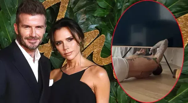 Victoria Beckham, eşi David Beckham'ın üstsüz fotoğrafını paylaşarak sosyal medyada büyük ilgi gördü