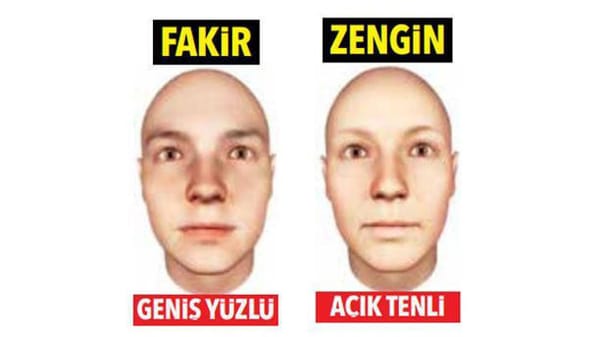 İskoçya'da yapılan bir araştırmaya göre, yüz şekli ve ten rengi, insanların maddi durumu nasıldır?